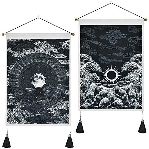 sunset wave tapestry
