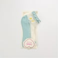thumbnail image 2 of MZXELPRJD No Show Socks Womens 10 Pairs Casual Cute Little Daisy Mesh Splice Beaded Breathable Short Socks, Compression Socks for Women Light Blue, 2 of 4