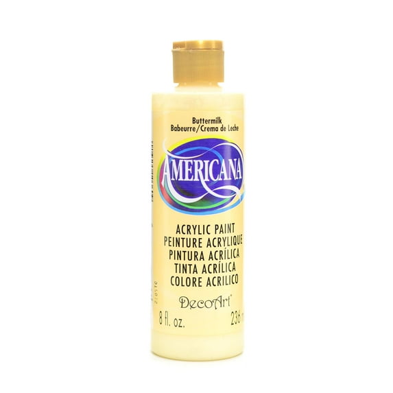 Americana Acrylic Paints buttermilk, 8 oz. (pack of 3)