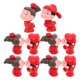 thumbnail image 3 of 5 Pairs Wedding Cake Toppers Bride and Groom Figurines Miniature Landscape Decoration DIY Wedding Table Centerpieces for Anniversary Party Photo Props, 3 of 3