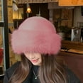 thumbnail image 2 of Womens Winter Faux Fur Bucket Hat, Fur Hat For Women & Warm Faux Mink Plush Design, Fluffy Fisherman Fuzzy Bucket Hat for Cold Weather Protection, 2 of 13