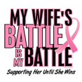 thumbnail image 3 of CafePress - My Battle Too 1 (Wife BC) White T Shirt - Men's White Classic Cotton T-Shirts, 3 of 4