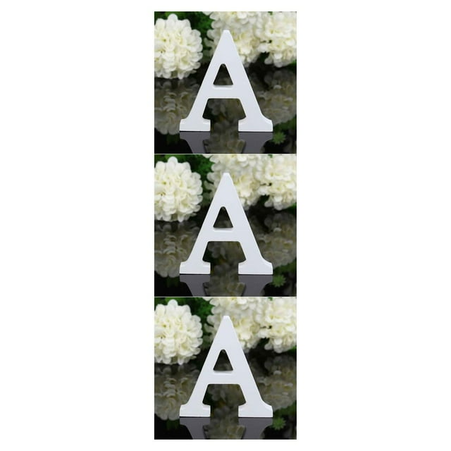 Guardurnaity Letra de blanca de 8CM, alfabeto inglés, bricolaje, diseño de nombre personalizado, arte artesanal, corazón independiente, decoración Type6 NO6 Guardurnaity CBP021731