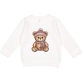 thumbnail image 2 of Inktastic Cute Teddy Bear Winter Scarf Hat Toddler Sweatshirt, 2 of 4