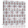 thumbnail image 2 of Blue Red Black Geometric Wall Art Painting on Canvas, Southwestern Ethnic Art Canvas Art Home Prints Wall Art Framed Modern Artwork for Living Room Bedroom Wall Decor 12x12in, 2 of 9