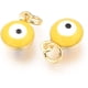 thumbnail image 5 of 50 dijes de aleación de esmalte chapados en oro de 18 quilates, colgantes de ojo turco de la suerte para hacer joyas, pulseras, collares y pendientes para mujer., 5 of 9