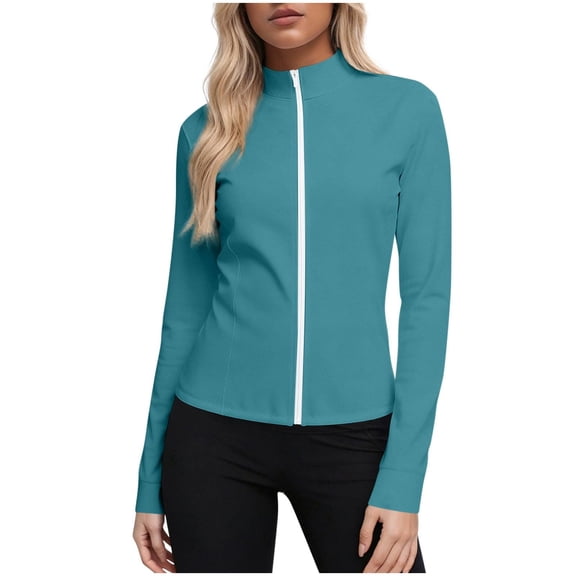 Gamivast Plus Size Womens Sun Hoodie Zip up Slim Fit Breathable Lightweight Cooling Jacket Half Zip Hooded UV Protection Shirts Mesh Pockets Thumb Holes Outdoors