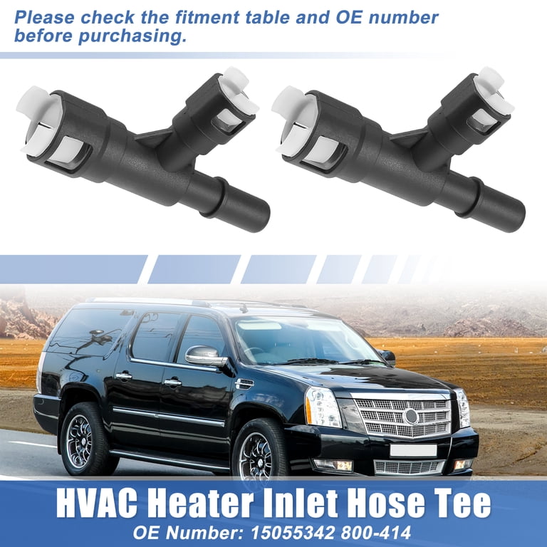 15055343 15055342 Compatible 2 PCS HVAC Heater Hose Fittings - ABS T ...