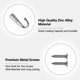 thumbnail image 3 of 8pcs Heavy Duty Wall Mounted Hooks for Towels and Coats, Metal Robe Hangers with 24 Screws for Bathroom Use, 3 of 5