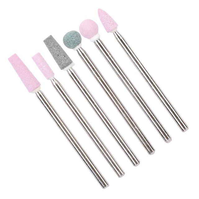 Broca para Uñas BuyWeek 6 Piezas Cabezal de Acero Inoxidable