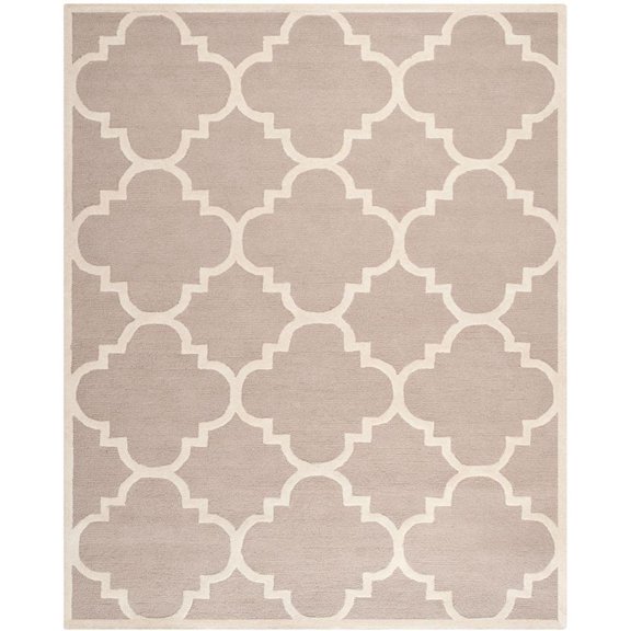 SAFAVIEH Cambridge Justine Geometric Wool Area Rug, Beige/Ivory, 10' x 14'