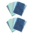 thumbnail image 1 of Uxcell 32 Hojas de Papel Texturizado para Scrapbook, Conjunto de Papel Especial de Malla para Scrapbooking, Azul, 1 of 6