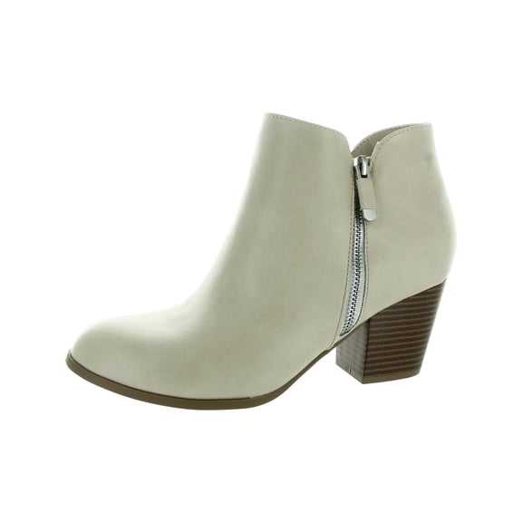 Style & Co. Womens MASRINAA ZIP BOOTIE Faux Leather Embroidered Ankle Boots