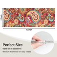 thumbnail image 5 of Red Pioneer Flower and Paisley Pattern Kitchen Rug Mat,Kitchen Runner Rugs Non Skid Washable,Decorative Kitchen Floor Mats for Kitchen,Sink,Laundry,17"X47", 5 of 5