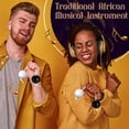 thumbnail image 4 of Yazoeia 2pack Kashaka African Instruments,Aslatuas Musical Rhythmic Ball,Single Hand Percussion Asalato For Parties,Classroom (Color : Black+White) CJC912-175165, 4 of 8