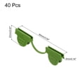 thumbnail image 2 of Uxcell 4mm Dia Plastic Greenhouse Film Fixing Clamps Plant Cover Clips Green 40 Pack, 2 of 5