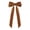 Brown, variant on 6-Pack Black Velvet Bow Hair Clips, 8.66-Inch Long Tail Ribbon Barrettes for Women and Girls, Oversized Hair Bows for Ponytails, Updos, Weddings, Parties and Holiday Styling