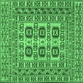thumbnail image 1 of Ahgly Company Indoor Square Southwestern Emerald Green Country Area Rugs, 6' Square, 1 of 4
