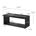 thumbnail image 7 of Yamazaki Home Front-Opening Countertop Storage Rack, Black, Steel, No Assembly, 7 of 7
