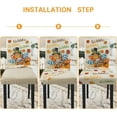 thumbnail image 5 of Thanksgiving Chair Cover Set of 4 Pumpkin Turkey Dining Room Slipcovers Stretch Parsons Chair Seat Protectors Fall Thanksgiving Decor-6PCS, 5 of 6