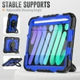 thumbnail image 6 of iPad Mini 6 Case 2021, Dteck 360 Rotating Heavy Duty Shockproof  with Rugged Stand Pencil Holder for Kids Case for iPad Mini 6th Generation 8.3 Inch - Shoulder Strap, Screen Protector, A, 6 of 10