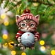 thumbnail image 5 of Adorno navideño acrílico 2D para árbol de Navidad | Colgante navideño para decorar el árbol de Navidad, el coche, el hogar y fiestas | Un toque decorativo festivo para la temporada navideña, 5 of 5