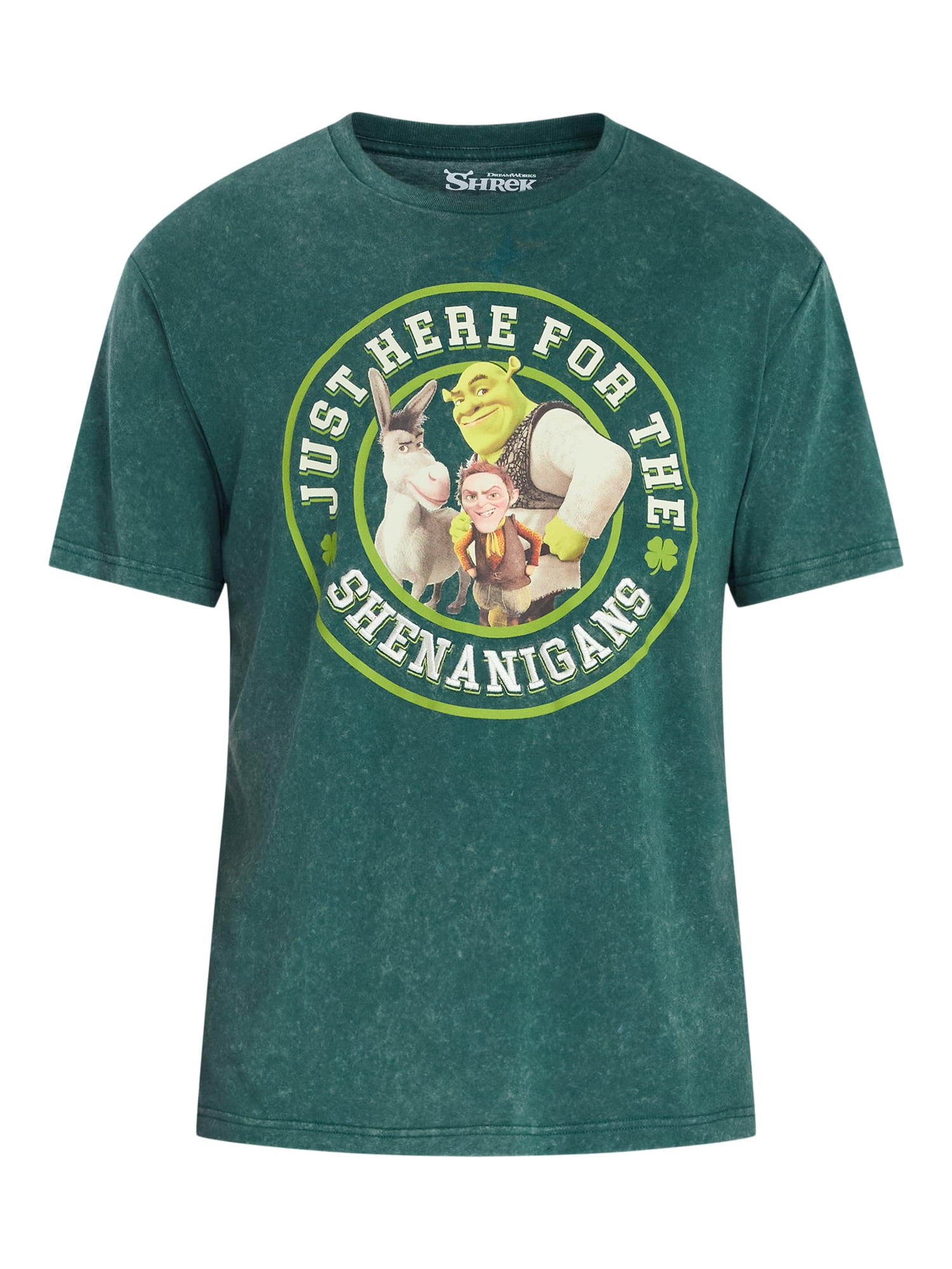 Shrek, Men's & Big Men's St. Patrick's Day Graphic Tee, Sizes XS-3XL