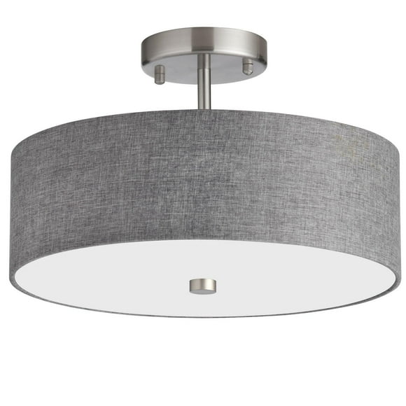 Dainolite 571-143SF-SC-GRY Grey Semi-Flush Mount