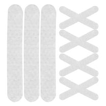 FRCOLOR 100 Pcs Anti-slip Wooden Coat Rack Hanger Grips Strips Clothes Hanging Hangers White