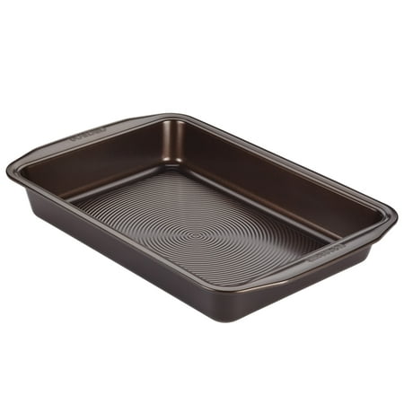 Circulon Nonstick Bakeware 9-Inch x 13-Inch Rectangular Cake Pan, Chocolate