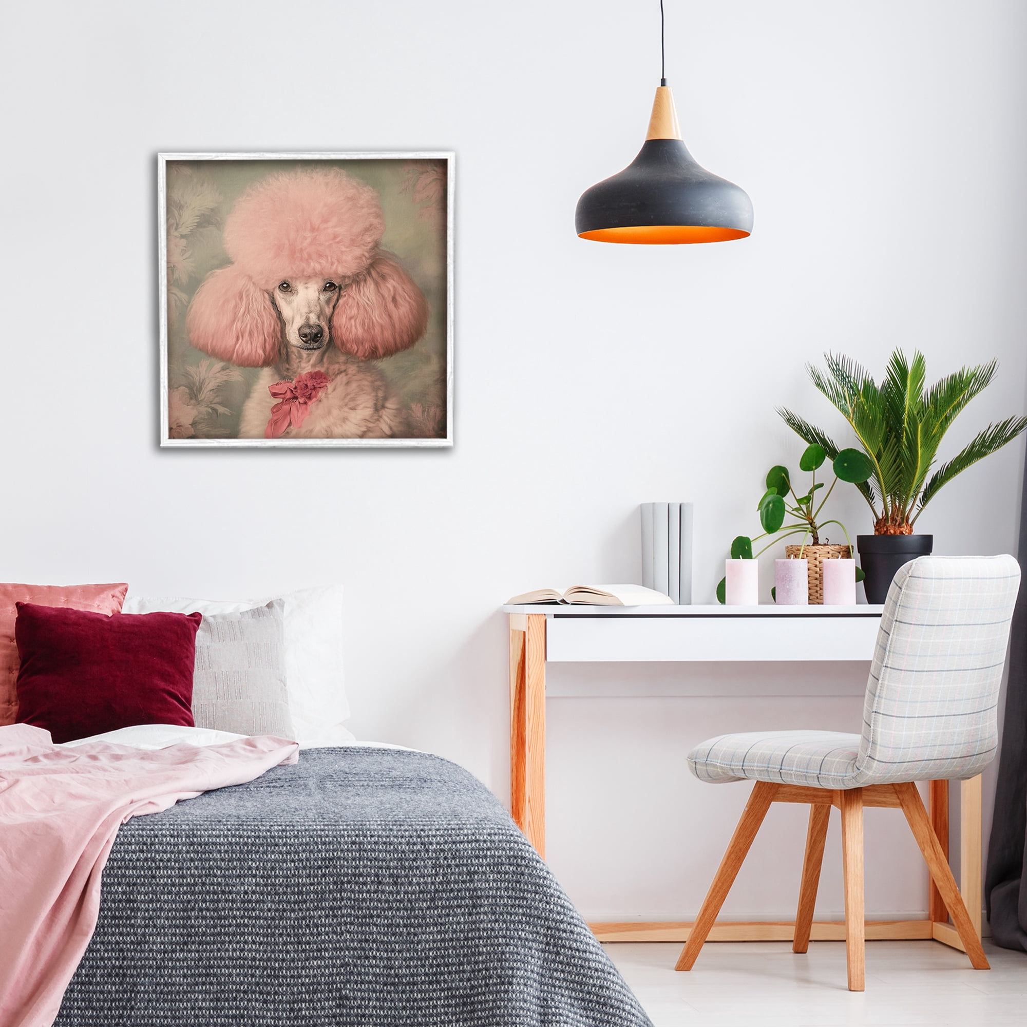 Stupell Industries Miss Baroness Blush White Framed Giclee Art, design by Tina LeCour