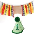 thumbnail image 3 of Dinosaur Themed Digital Birthday Hats And Parties Are Perfect For Adding Prehistoric Charm To Any Birthday Celebration And They Are Easy To Put On And Take Off., 3 of 4