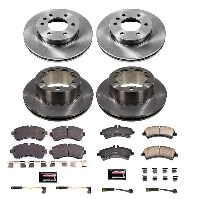 PowerStop Front and Rear Stock Replacement Brake Pad and Rotor Kit Fits: MERCEDES-BENZ Select Models KOE7112