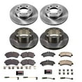 Power Stop Front and Rear Stock Replacement Brake Pad and Rotor Kit