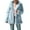 Blue, variant on Drses Women's Fuzzy Fleece Jacket Oversized Sherpa Fur Coat with Hood Winter Warm Shaggy Teddy Coats Long Sleeve Outwear