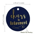 thumbnail image 6 of Inkdotpot Cheers To Retirement Bottle Tag Real Gold Foil Favor Hang Tags Pack Of 100, 6 of 6