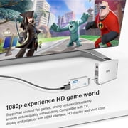 Wii to HDTV Adapter,High definition audio and video converter,Supports 720p or 1080p,Compatible with HDCP(White)