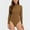 Brown, variant on Aloohaidyvio Shapewear for Women,Womens Knit Mock Turtle Neck Turtleneck Base Long Sleevetops Bodysuit Jumpsuit