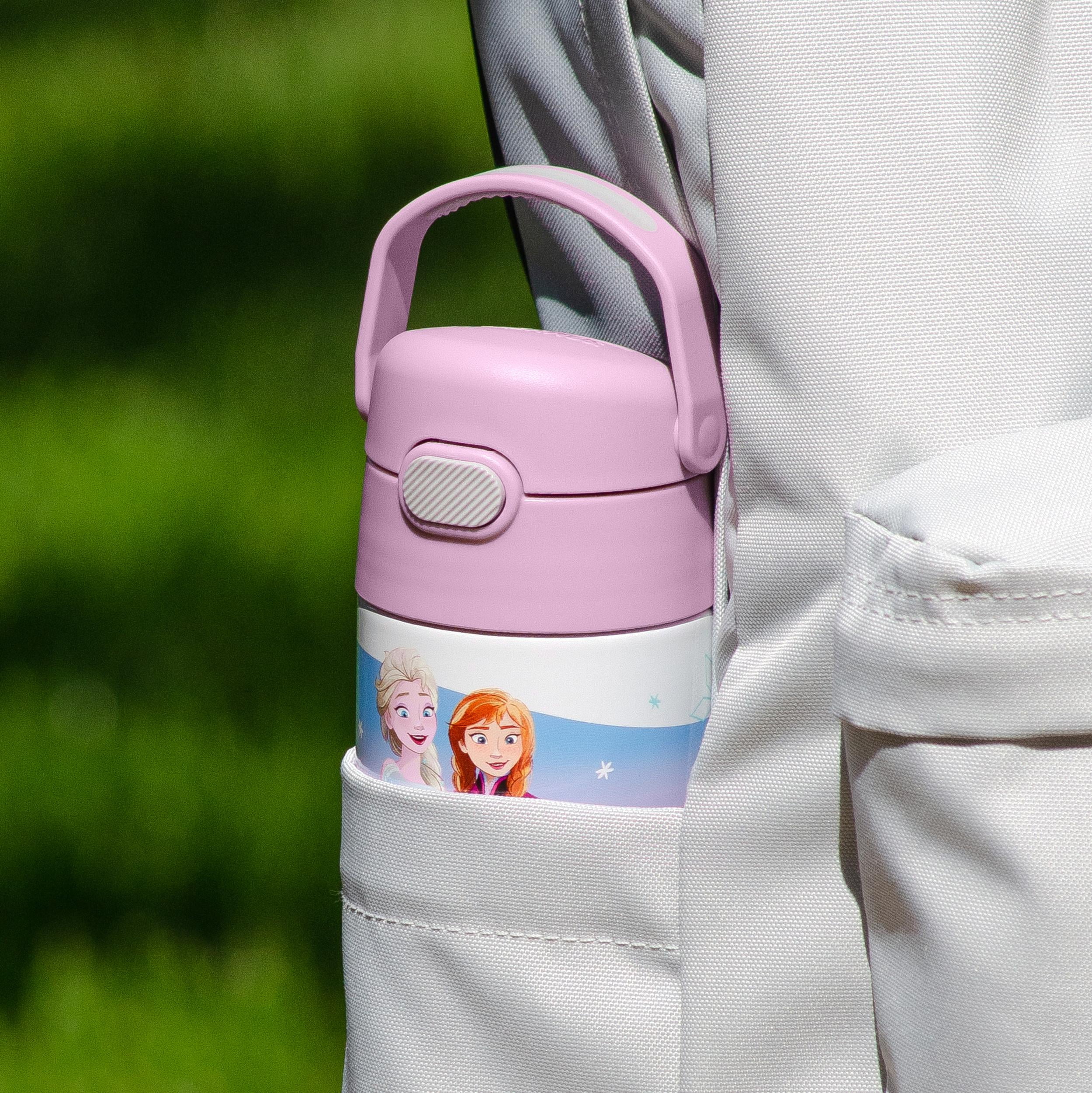 Thermos Kids Stainless Steel Funtainer Water Bottle with Straw, Dishwasher Safe, Leak Proof, Frozen, 14 oz