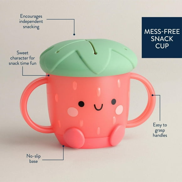 Itzy Ritzy Itzy Tasse à collation Fraise