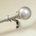 thumbnail image 3 of Lumino 1 Inch Nickel Ball, Single Curtain Rod Set, 42-120" Width, 3 of 4