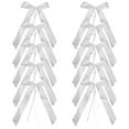 thumbnail image 2 of Sunxin Bow Decoration 10Pc 22Cmwhite Satin Ribbon Bow Decoration for Wedding Car Decor Wrapping Paper, 2 of 2