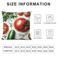 thumbnail image 5 of BCIIG Vegetable pillowcase cushion cover for children teens adult nature farm plant country style living room sofa pillowcase 18x18in, 5 of 5