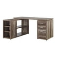 thumbnail image 6 of Naomi Home Ariel Executive L-Shaped Desk with Drawers - Large Modern Corner Computer Desk with Storage Drawers, Shelves, File Cabinet for Home Office - L Shape Desk Ideal for Work from Home - Natural, 6 of 10
