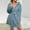 Light Blue, variant on Women's Robes Knee Length Hooded Bathrobe Cute House Coats Warm Winter Lounge Bathrobe