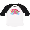 thumbnail image 3 of Inktastic K Monogram Rainbow Girls Toddler T-Shirt, 3 of 5