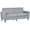 Grey, variant on HOMCOM 3 Seater Sofa Upholstered Couch for Bedroom with Wood Legs