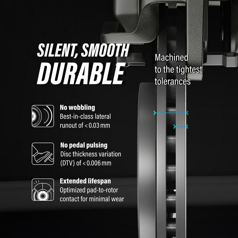 RDX ゲンゲン Genius Front Coated Disc Brake Rotors Pair for Car Acura MDX