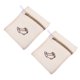 thumbnail image 3 of 5 piezas de red gruesa espesa calcetines bolsas de lavado de malla bolsas de lavandería para el hogar (beige), 3 of 5