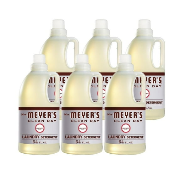 Mrs. Meyer's Laundry Detergent Lavender, 64 OZ (Pack of 6)